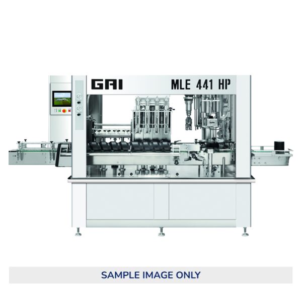 GAI MLE 441 HP - Linear Automatic 4 Spout Bottle Rinser, 4 Spout Electro-Pneumatic Filler, Champagne Corker (Optional screw cap and crown cap capability)
