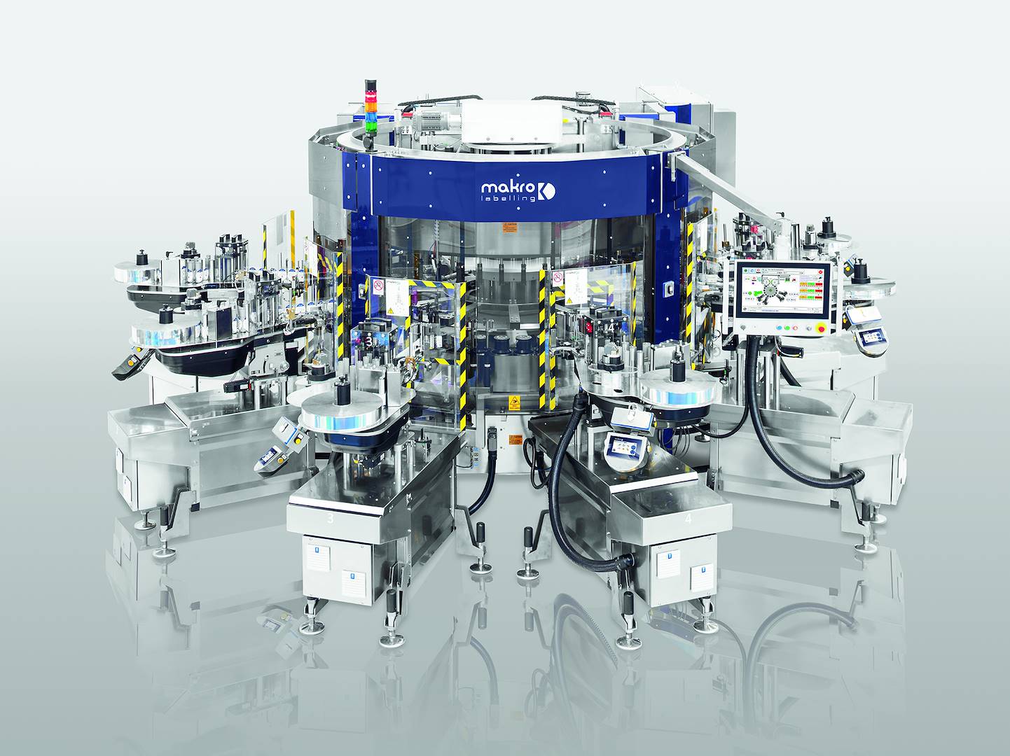 Makro Labelling's MAK Rotary - Up to 10 Removable Modules