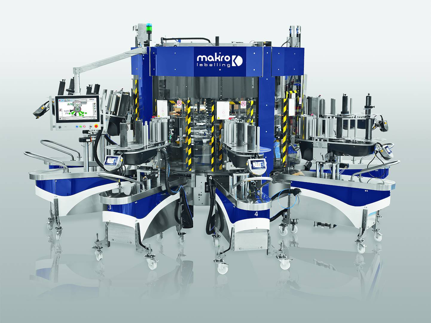 Makro Labelling's MAK Rotary - Up to 5 Removable Modules