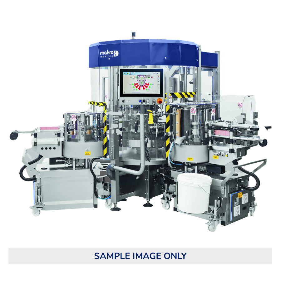Mak Rotary Cold Glue Labeler – Up to 3 Removable Modules